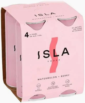 Isla Vodka Watermelon & Berry 4 x 330mL Cans (Copy)